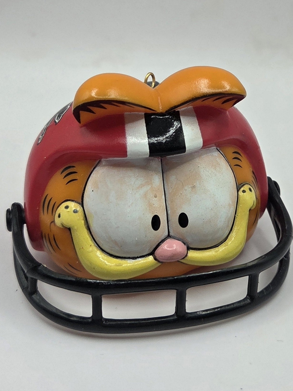 Vintage Enesco Garfield NFL Atlanta Falcons Ornament -1978 Helmet Ornament
